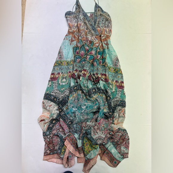 Camilla Sisters Of The Marigold Silk Strappy Wrap Dress Size Small Multicolor - Picture 3 of 5